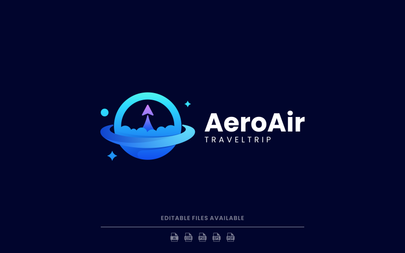 Aero Air Gradient Logo Style Logo Template