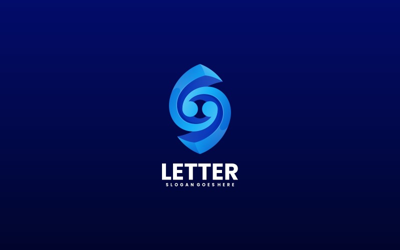Letter S Gradient Color Logo Logo Template