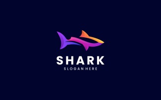 Shark Gradient Colorful Logo Design