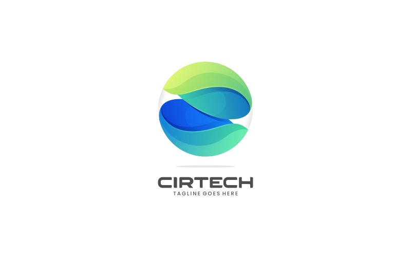 Circle Technology Gradient Logo Logo Template