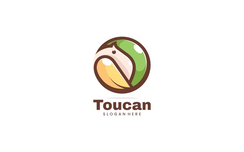 CircleToucan Simple Mascot Logo Logo Template