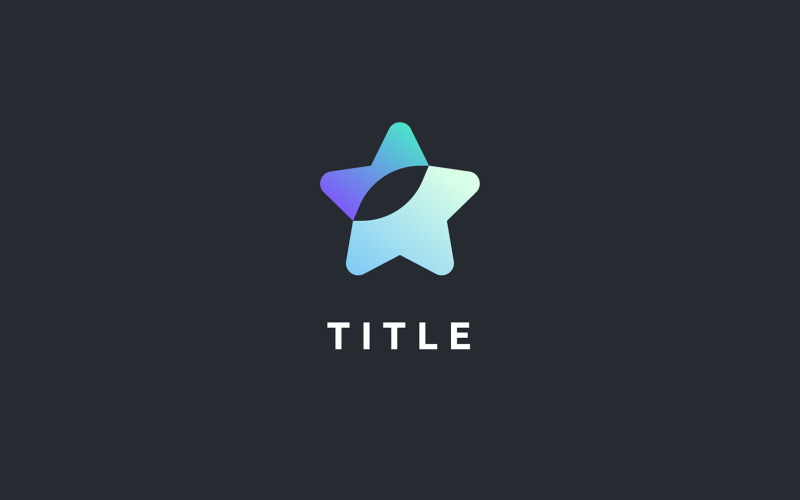 Elegant Minimal Elemental Star Galaxy Logo Logo Template