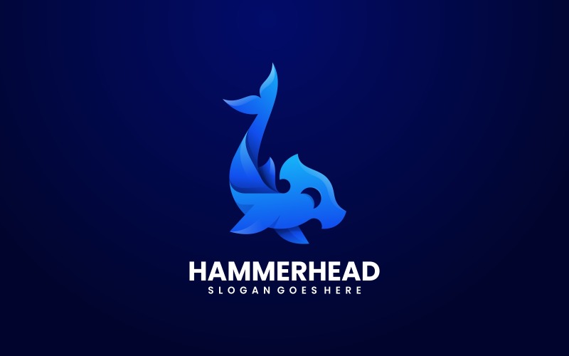 Hammerhead Gradient Logo Style Logo Template