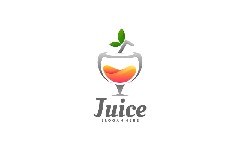 Juice Gradient Colorful Logo Style Logo Template