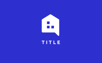 Modern Minimal Elemental House Property Talk Chat Logo