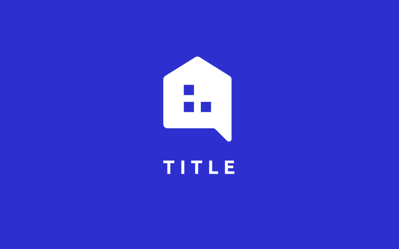 Modern Minimal Elemental House Property Talk Chat Logo Logo Template