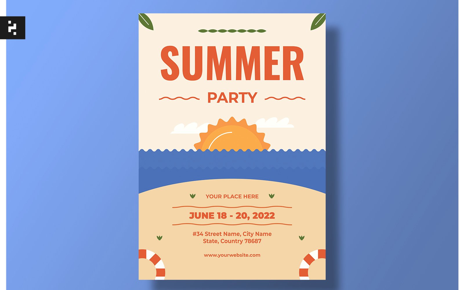 Template #247367 Season Party Webdesign Template - Logo template Preview