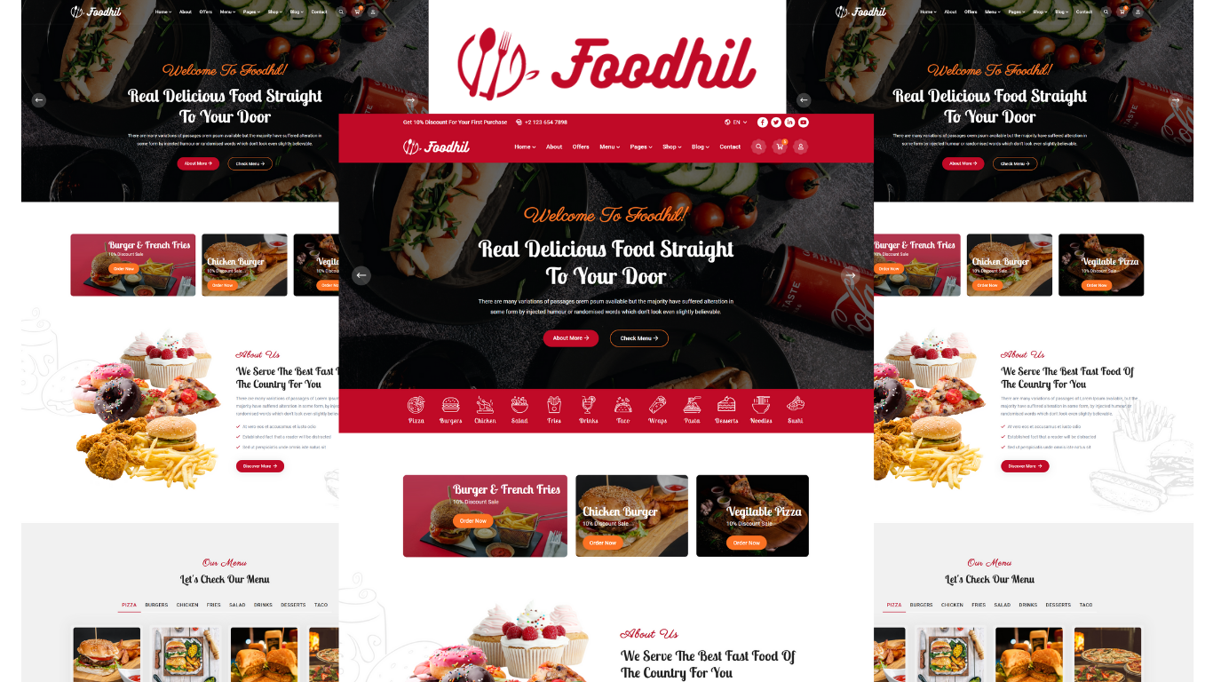 Foodhil - Fast Food Shop HTML5 Template