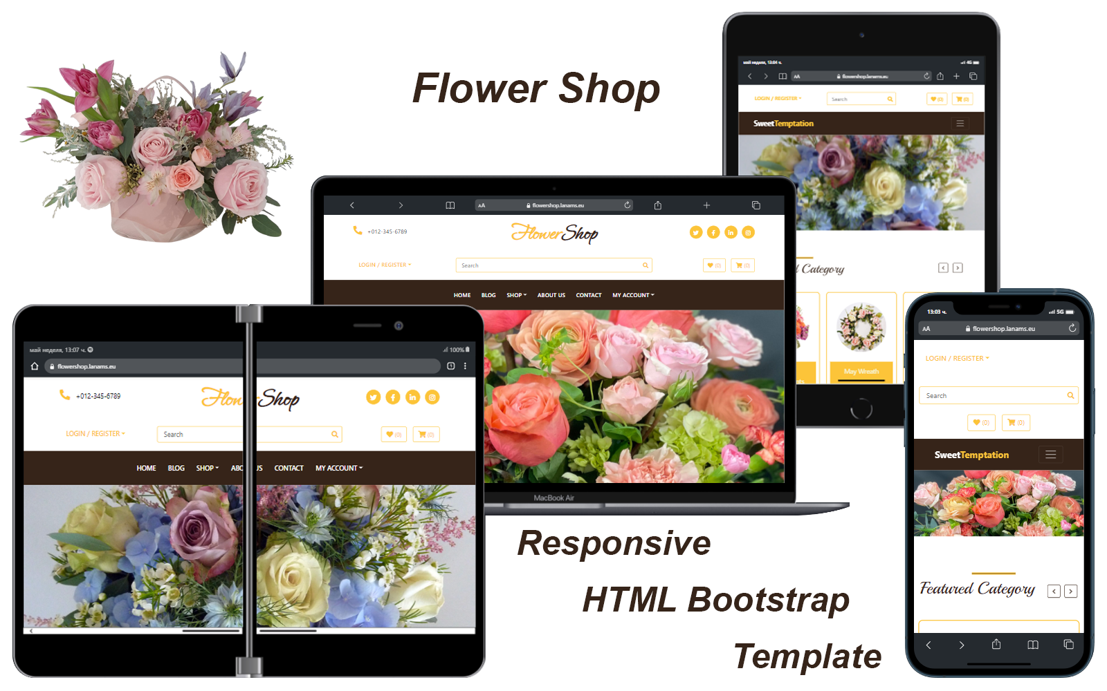 Flower Shop - Responsive HTML Bootstrap Template