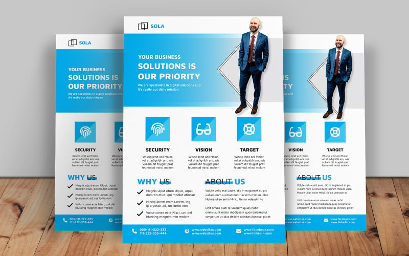 Business Solutions Multipurpose Flyer Corporate Identity