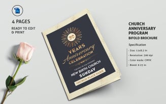 Church Anniversary Brochure Corporate Identity Template