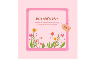 Floral Mother's Day Illustration 