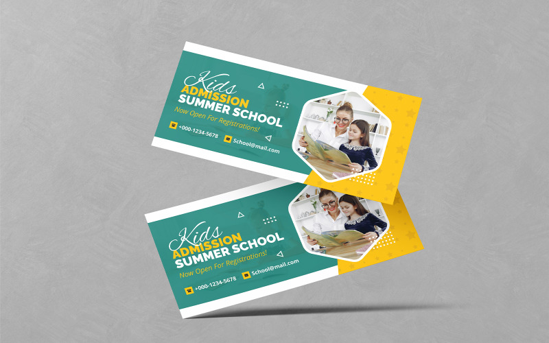 Kids School DL Flyer Design PSD Templates Corporate Identity