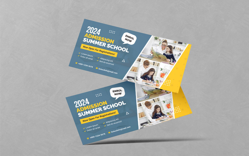 School Admission DL Flyer Templates Corporate Identity