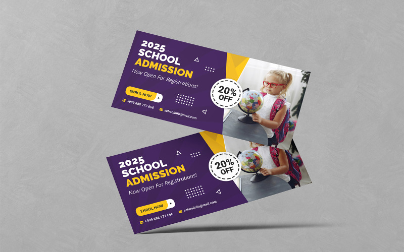 School DL Flyer Design PSD Templates Corporate Identity