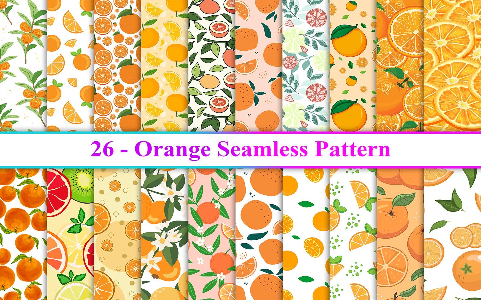 Kit Graphique #247504 Orange Seamless Divers Modles Web - Logo template Preview