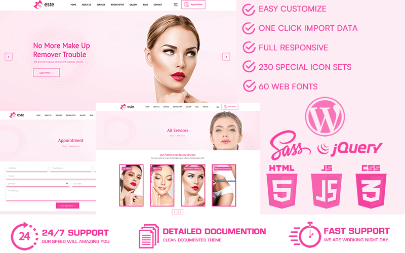 Kit Graphique #247524 Beaut Soins Divers Modles Web - Logo template Preview