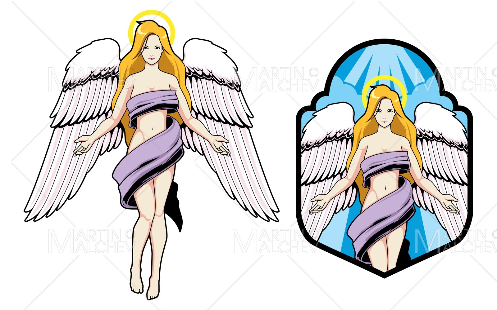 Kit Graphique #247549 Angel Mascot Divers Modles Web - Logo template Preview