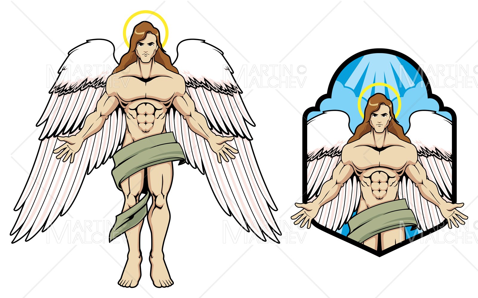Kit Graphique #247552 Angel Mascot Divers Modles Web - Logo template Preview