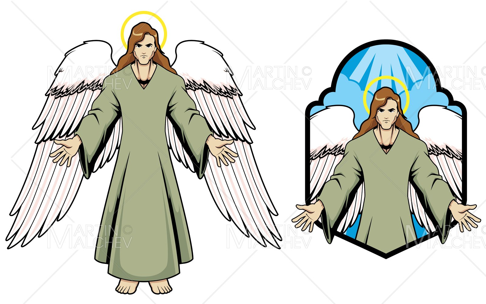 Kit Graphique #247553 Angel Mascot Divers Modles Web - Logo template Preview