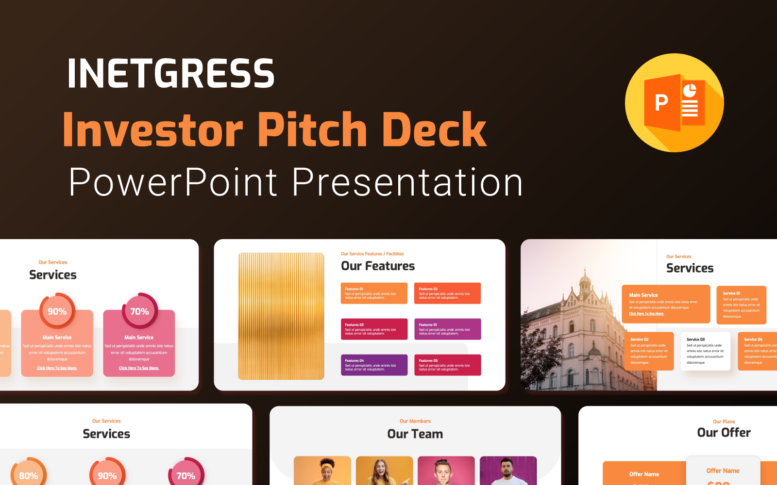 Kit Graphique #247570 Powerpoint Pitchdeck Divers Modles Web - Logo template Preview