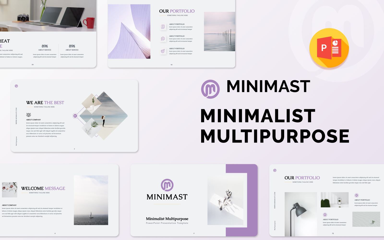 Minimast – Minimalist Multipurpose PowerPoint Presentation Template