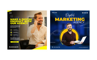 Digital Marketing Agency Social Media Template Vol-2