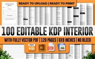 Mega Editable KDP Interior Bundle Planner