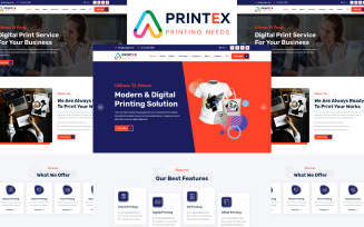 Printex - Printing Services Company HTML5 Template