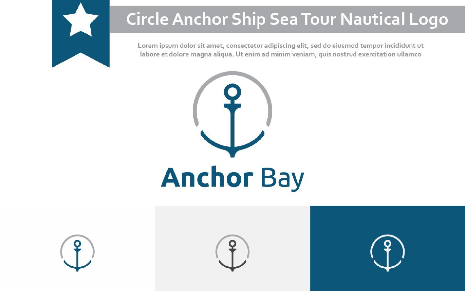 Template #247727 Anchor Ship Webdesign Template - Logo template Preview