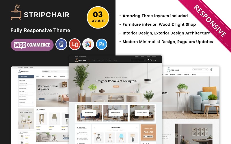 Stripchair - Furniture Home Decor Woocommerce Theme WooCommerce Theme