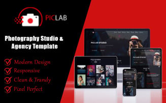 Piclab - Photo Studio & Photography portfolio Template