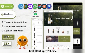 Barbera Wine Multipurpose Shopify Store
