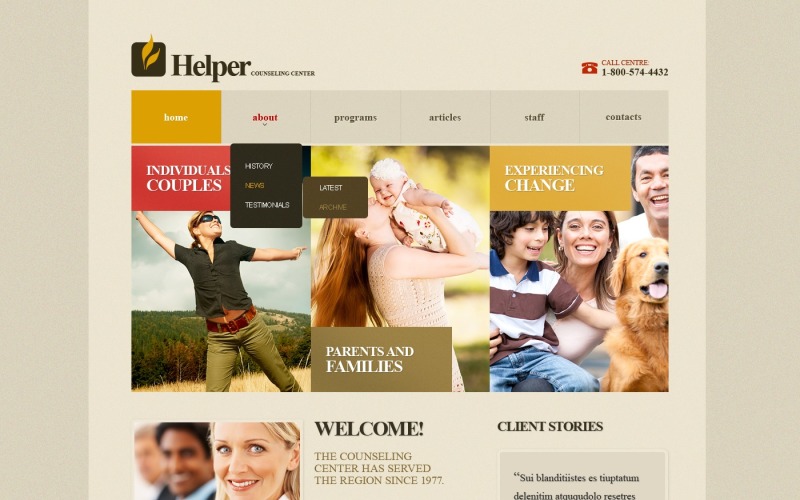 Free Child Charity Website Template