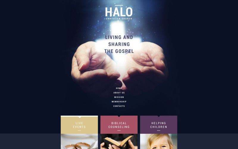 Free Christian Responsive Website Template