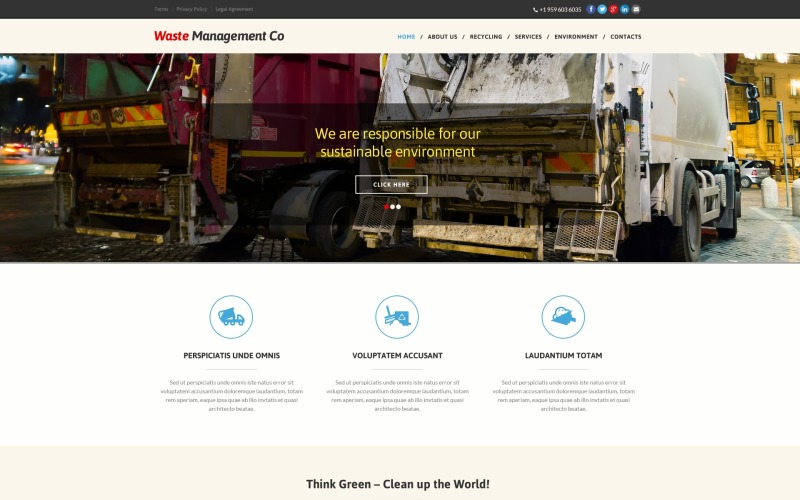 Free Environmental Website Template