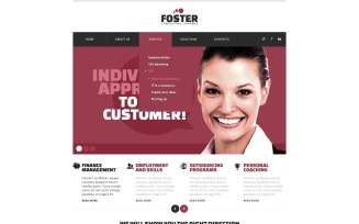 Free Advisor Website Design Template