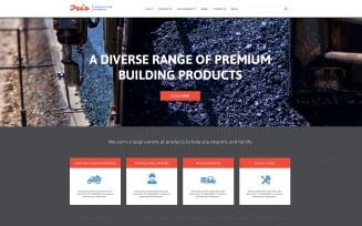 Free Concrete Company Responsive Website Template