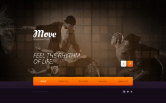 Free Dancing Studio Website Template