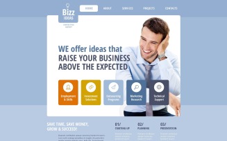 Free Management Website Template