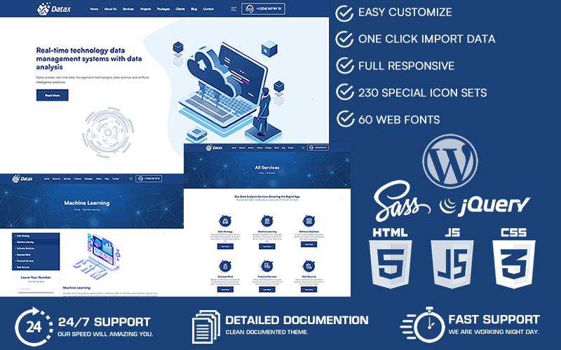 Datax - Data Science & Machine Learning WordPress Theme