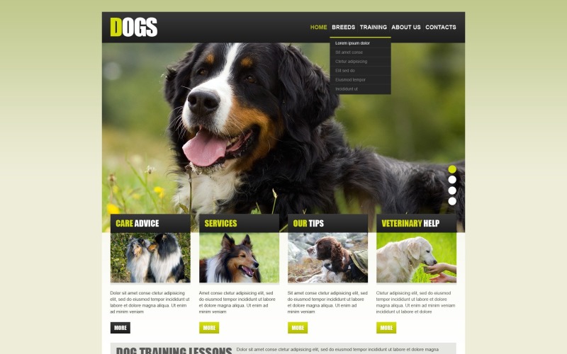 Free Breeder Website Template