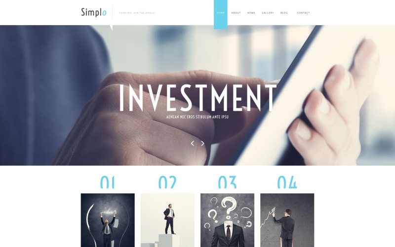 Free Efficient Business Website Template