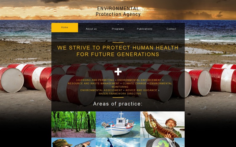 Free Environmental Responsive Website Design Website Template