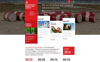 Free Environmental Responsive Website Theme