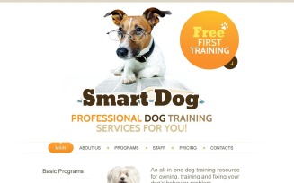 Free Kennel Website Template