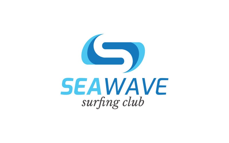 Letter S Logo - Sea Wave Logo Logo Template