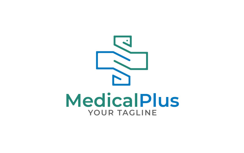 Medical Plus Logo - Caduceus Health Logo Logo Template