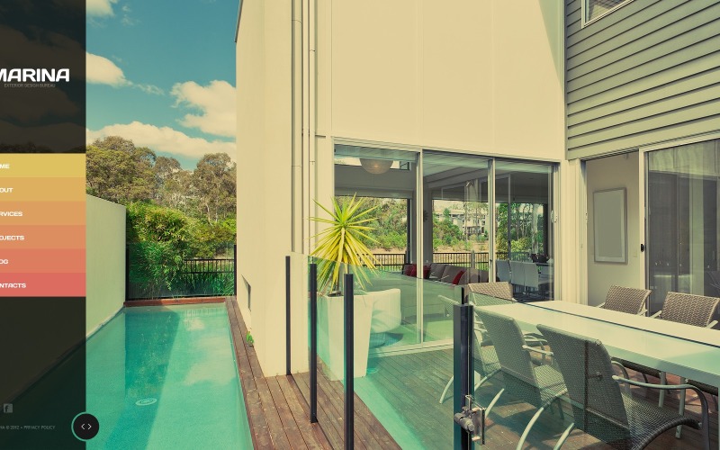 Exterior Design Free Website Template