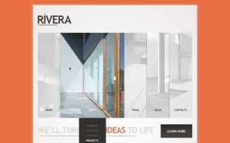 Exterior Design Website Template for Free